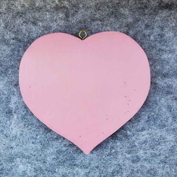 VTG Wooden Holiday Decor Set Of 4 Easter Bunny Pumpkins Heart Cornucopia 1980s - Picture 13 of 15